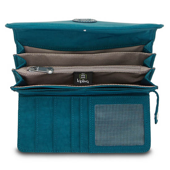 Portefeuilles Kipling Money Land Snap Wallet Turquoise | FR 1021JP